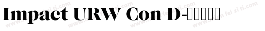 Impact URW Con D字体转换